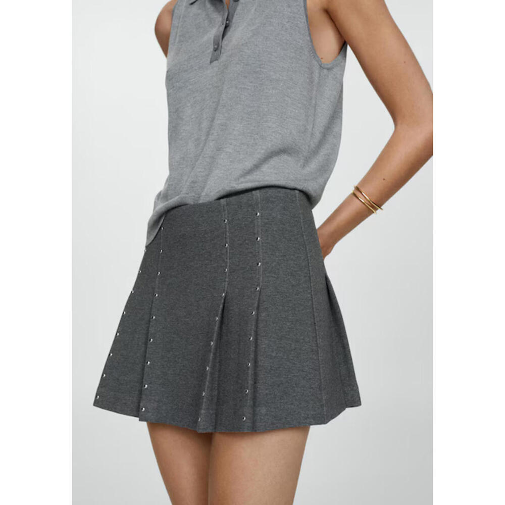 Mango Mini-skirt‎ with studs - Small